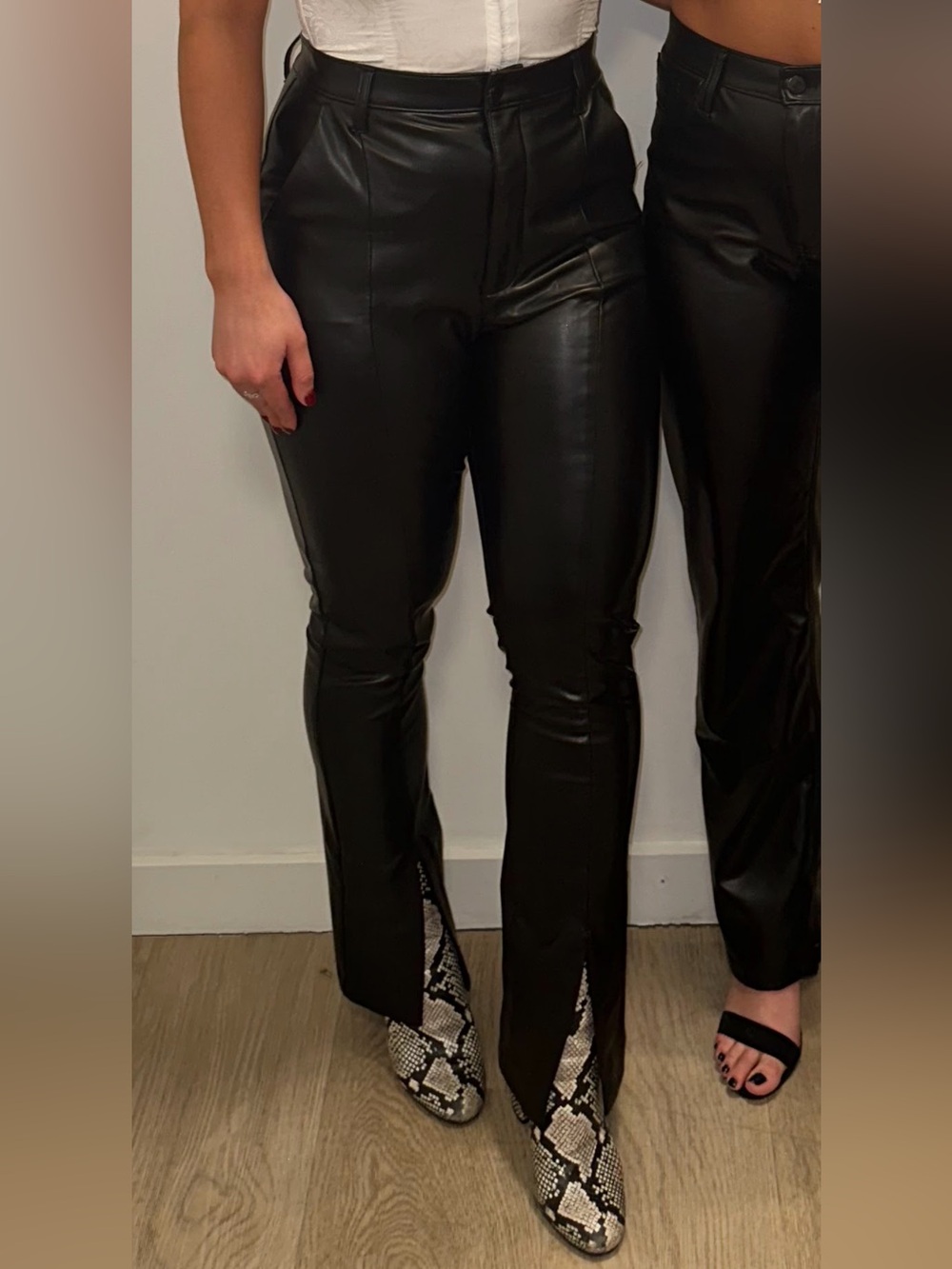 Abercrombie & Fitch Black Leather Pants
